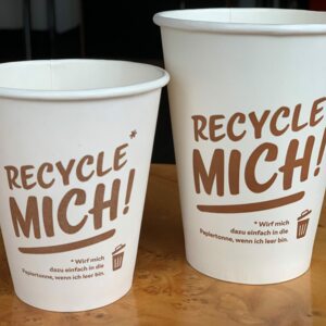 Recyclingfähige Becher für Heißgetränke