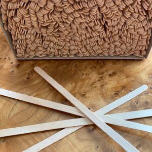 Holzrührstäbchen aus Birkenholz
