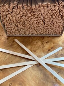 Holzrührstäbchen aus Birkenholz