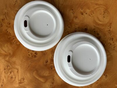 Compostable lids for coffee cups