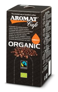 AROMAT Cafe ORGANIC DIRECT, Liquid organic coffee extract,  Non-frozen
