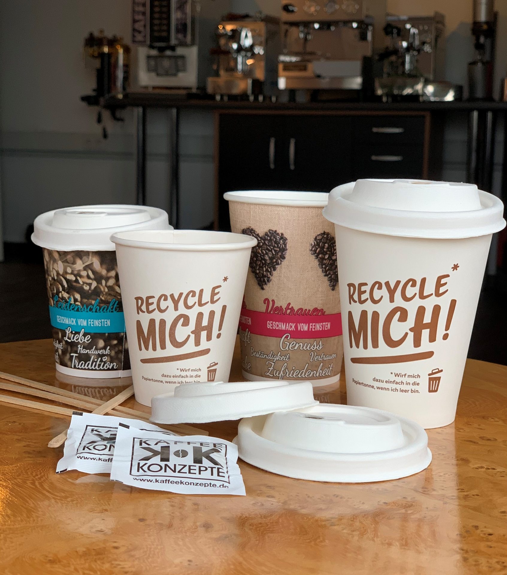 Compostable lids for coffee cups